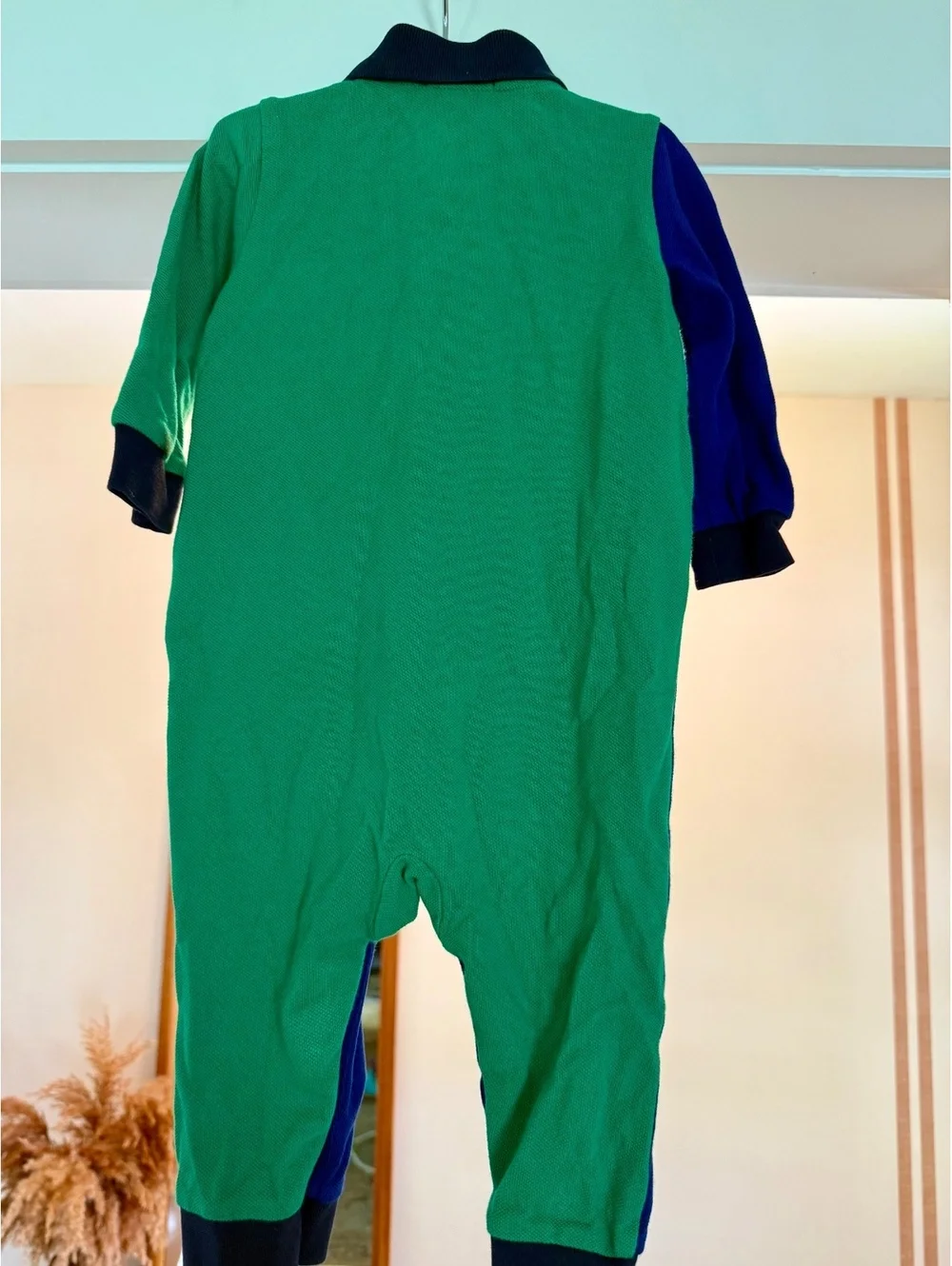 Polo Ralph Lauren Colorblock Romper Sz 9 Months EUC